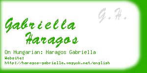 gabriella haragos business card